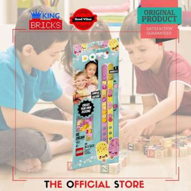 LEGO Original DOTS 41910 Ice Cream Besties Bracelets - Mainan Anak Perempuan Gelang Perhiasan Cewek 