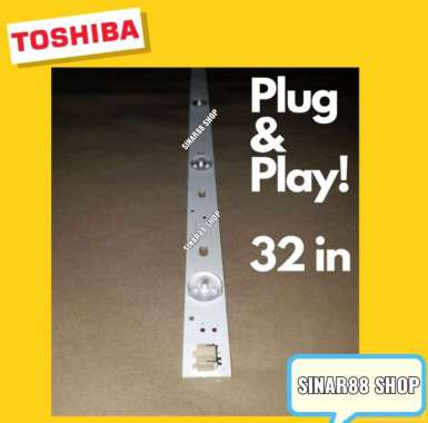 BACKLIGHT TV LAMPU BL TOSHIBA 32 INC 32L2400VJ 32P2400VJ 32P1400VJ 32P1300VJ 6 KANCING TITIK MATA 3 