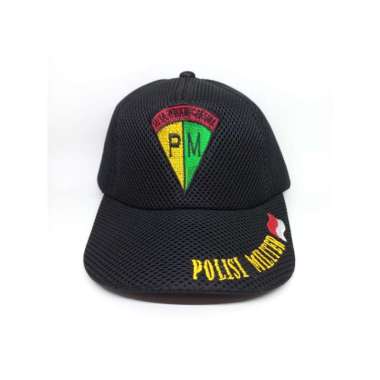Topi Polisi Militer - Topi PM Bahan Jaring