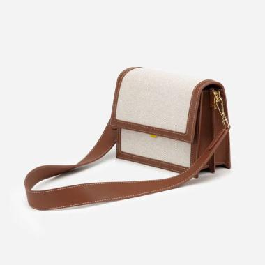 JW PEI Mini Flap Bag Beige Canvas