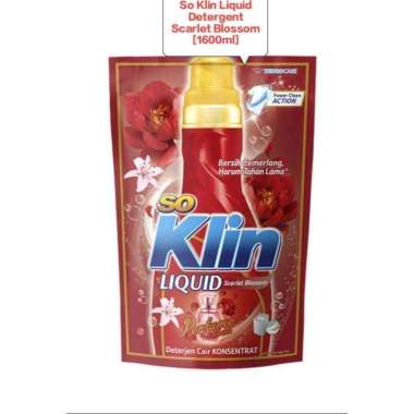 Promo Harga So Klin Liquid Detergent + Anti Bacterial Red Perfume Collection 1600 ml - Blibli