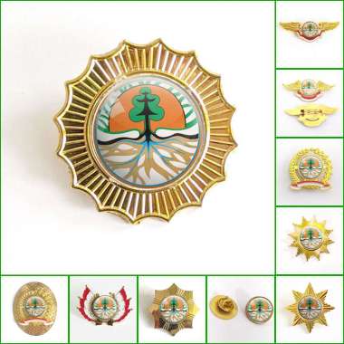Mulyocreative Pin Kementerian Lingkungan Hidup dan Kehutanan RI [2 pcs] Model Padi Kapas