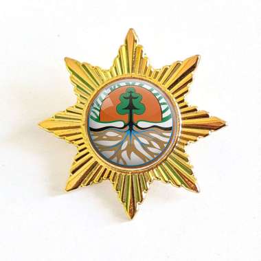 Mulyocreative Pin Kementerian Lingkungan Hidup dan Kehutanan RI [2 pcs] Matahari 8 SISI