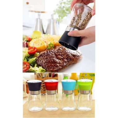 Grinder Lada Merica / Alat Penggiling Lada Manual Glass Pepper Grinder