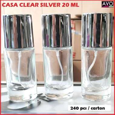 Botol parfum casa trans silver 20 ml (Lusinan)