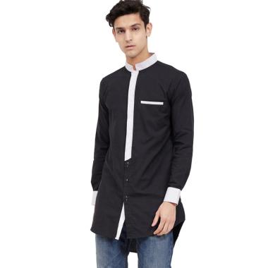 VM Gamis Baju Koko Muslim Panjang Pria [GM-030] XXXL Hitam