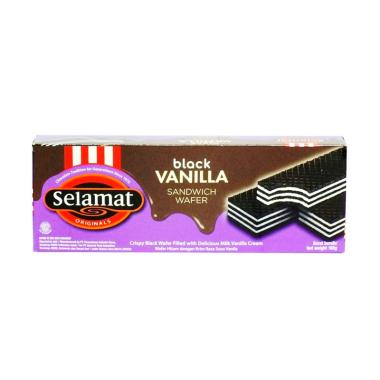 Promo Harga Selamat Wafer Black Vanilla 198 gr - Blibli