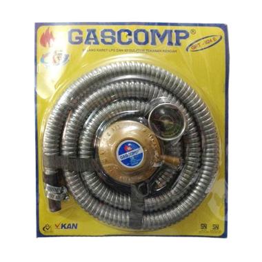 Gascomp GRT-924E Selang Gas + Regulator Trading Grey
