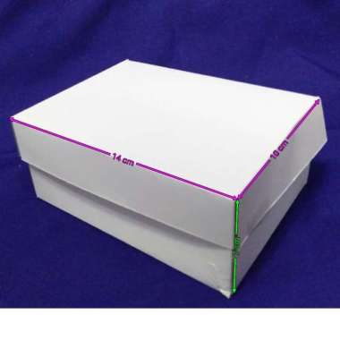 DISKON BESAR!!! ( Kardus ) Dus Snack Polos Warna Putih Uk. 10 x 14 x 7