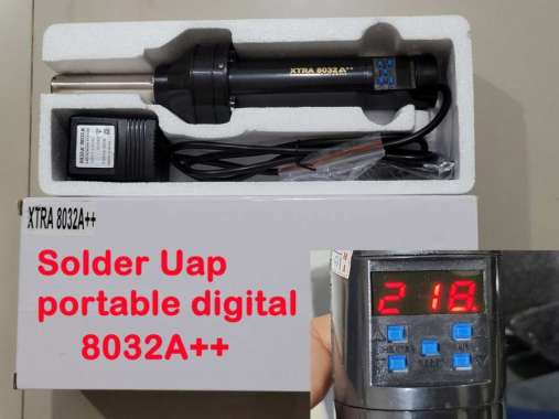 ( DIGITAL ) Merk XTRA Solder Uap Digital Portable 8032A++