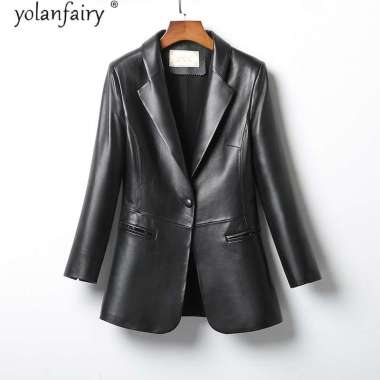 leather womens coat