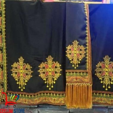 kain Aceh bordir pintu Aceh lengkap dengan selendang /songket pintu ac