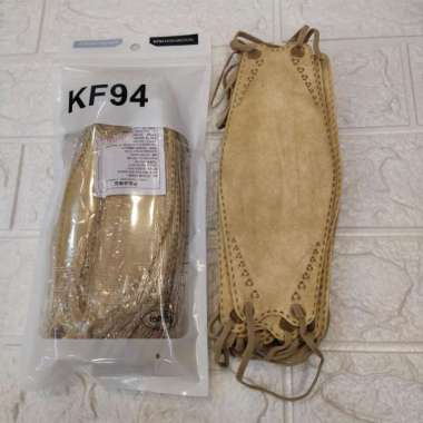 Masker Dewasa Kf94 Warna 1 Bungkus Isi 10Psc  Coklat muda