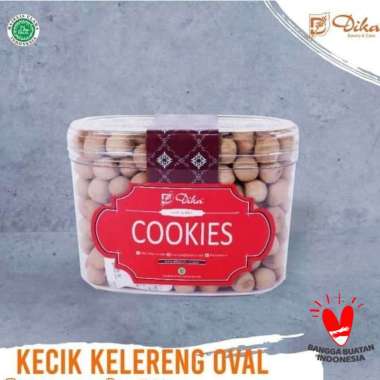 Roti Kue Kering Kecik Kelereng Toples Oval Dika Bakery