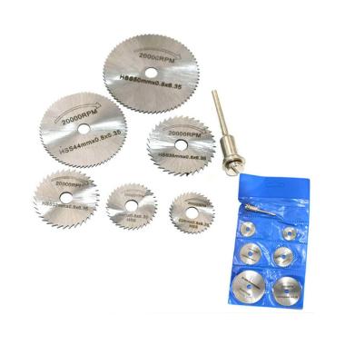 HSS Circular Saw Rotary Blade Cutter Dremel Mini Grinder Mata Bor Gergaji Potong [6 pcs]