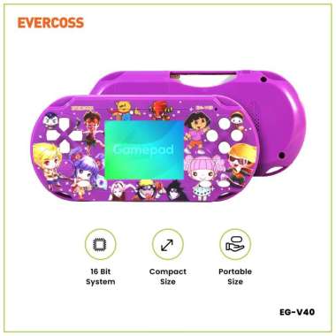 GAMEBOY GAME PORTABLE NITENDO GAME TANGAN PSP EVERCROSS 16 BIT - DUKUNG COLOK TV