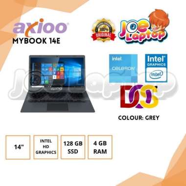 Axioo MyBook 14E Grey - INTEL N4000 4GB/256ssd/14" HD/DOS