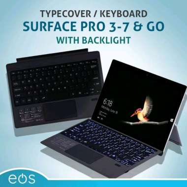 Microsoft Surface Pro Type Cover ( Keyboard Surface Pro ) Backlight 7 colors go / go2 Multicolor