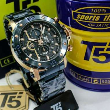 Jam Tangan Fashion Jam Tangan Pria T5 H3723 original chronograph bergaransi free tin box Silver