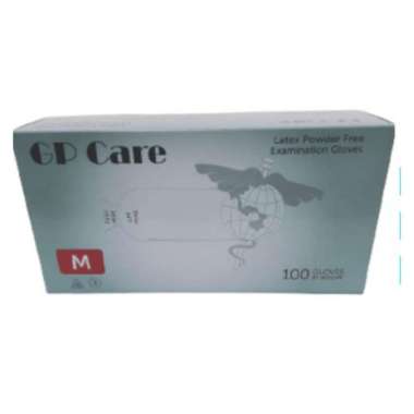 GP CARE LATEX POWDER FREE EXAMINATION GLOVES SIZE M