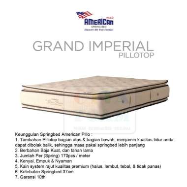 Springbed American Pillo type Grand Imperial Pillotop 180 x 200