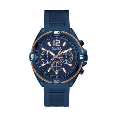 GUESS Jam Tangan Pria [W1168G3 / W1168G4] Blue Rose Gold