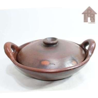 Gerabah Wajan Tanah Liat Natural Besar Diameter 45cm. D45