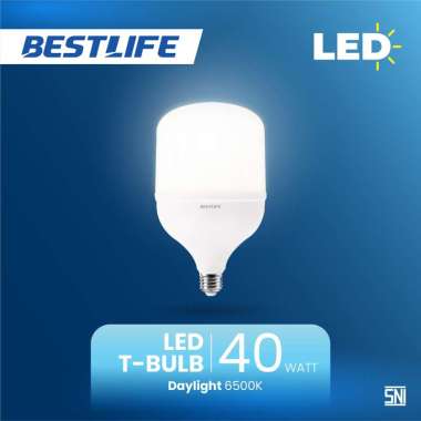 BESTLIFE Lampu LED T Bulb 40 Watt 6500K Putih - Lampu LED Jumbo