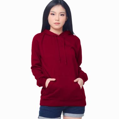 Jfashion New Carlisa Hoodie Sweater Wanita M Maroon