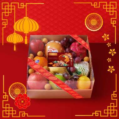 PARCEL HAMPERS BUAH FRUIT BOX IMLEK [HARVEST LINE] Buah Komplit