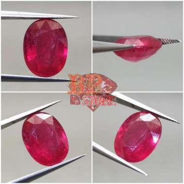 Mustika Batu Merah Delima Original Merah