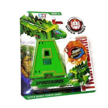 SUPER ROBOT mainan super robot berubah jadi huruf robot jurassic robot dino