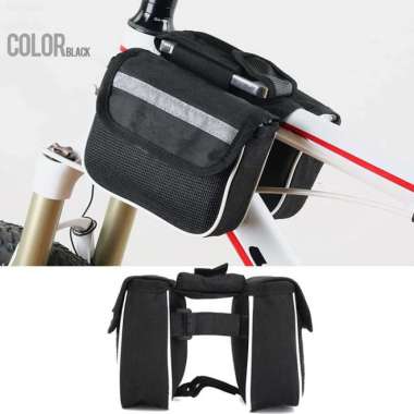 Tas Sepeda Merida Mountain Bike Tube Bag Saddle Pack Waterproof Double Putih