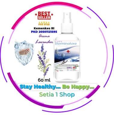 OPI Hand Sanitizer Cair/Spray 60 ml Aroma Sesuai Selera handsanitizer Kemenkes RI Standar WHO Lavend