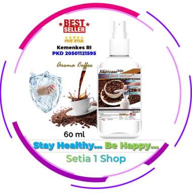 OPI Hand Sanitizer Cair/Spray 60 ml Aroma Sesuai Selera handsanitizer Kemenkes RI Standar WHO Coffee