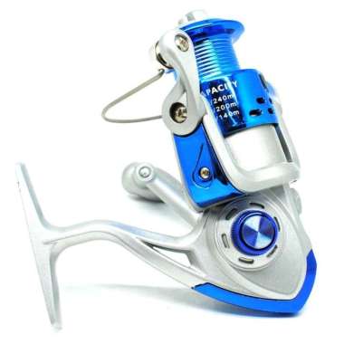 Reel Pancing Metal Spool Fishing Spinning Reel 8 Ball Bearing CS 3000 Biru