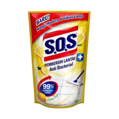 SOS Lemon Pembersih Lantai [800 mL/ Refill]