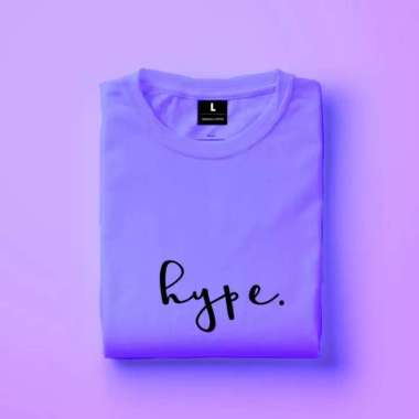 SUPERTEE FASHION PRIA PAKAIAN KAOS PRIA HYPE UNGU MUDA XXL