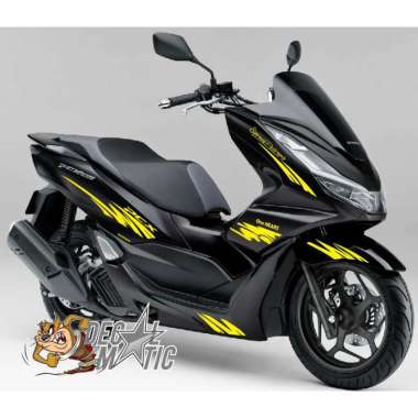 PROMO Cutting stiker striping Pcx 150 - PCX 160 Hitam - CSPC14 PCX 150 PUTIH