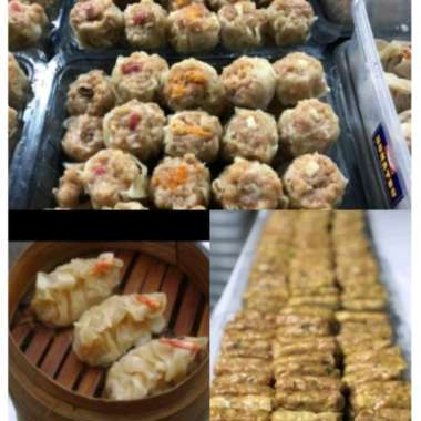 Paket 15pcs mix dimsum ayam - lumpia ayam - dimsum udang beku (Grab/Gojek)