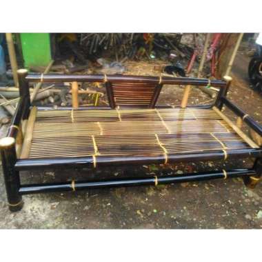 bangku bale bale santai bahan bambu