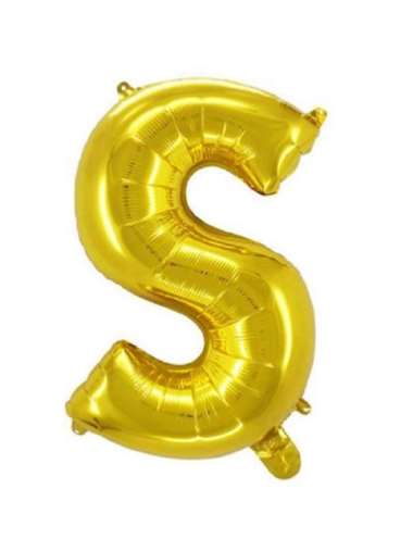 OEM SK-C390 Balon Foil Huruf Gold A-Z Balon Foil Angka 0-9 / Ballon Foil Abjad Alphabet Angka Polos