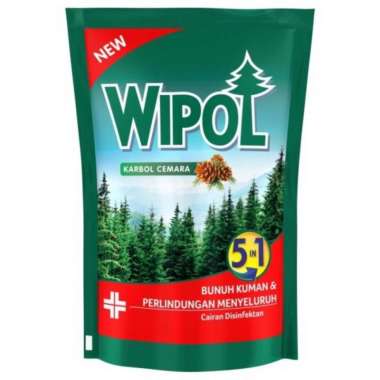 Wipol Karbol Pembersih Lantai Refill Botol KARBOL CEMARA 750