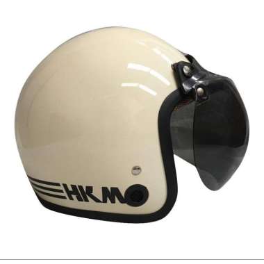 Helm Bogo Retro HKM Semua Ukuran Cream
