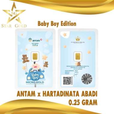 LOGAM MULIA MICRO GOLD ANTAM HARTADINATA 0.25 GRAM BABY BOY SERIES 3