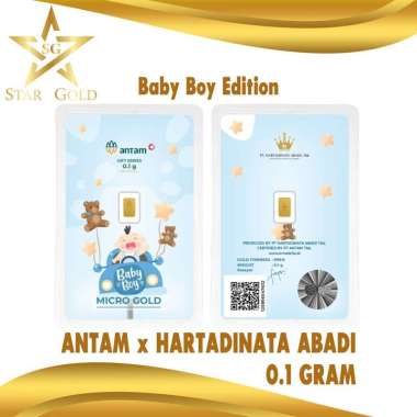 LOGAM MULIA MICRO GOLD ANTAM HARTADINATA 0.1 GRAM BABY BOY SERIES 3