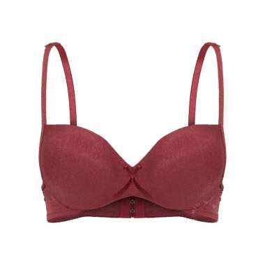 Wimiu B1308 BH Wanita Bra Pakaian Dalam Wanita Berkawat Busa Tipis Merah 36