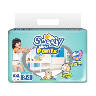 Promo Harga Sweety Silver Pants XXL24 24 pcs - Blibli