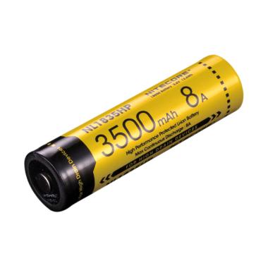 Nitecore NL1835HP High Performance 18650 3500mAh 3.6V 8A Protected Lithium Ion (Li-ion) Button Top B