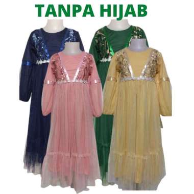 Baju Pesta Anak Muslimah Brukat CorneliVsim Baju Ulang Tahun Anak Dress muslim gamis anak baju musli